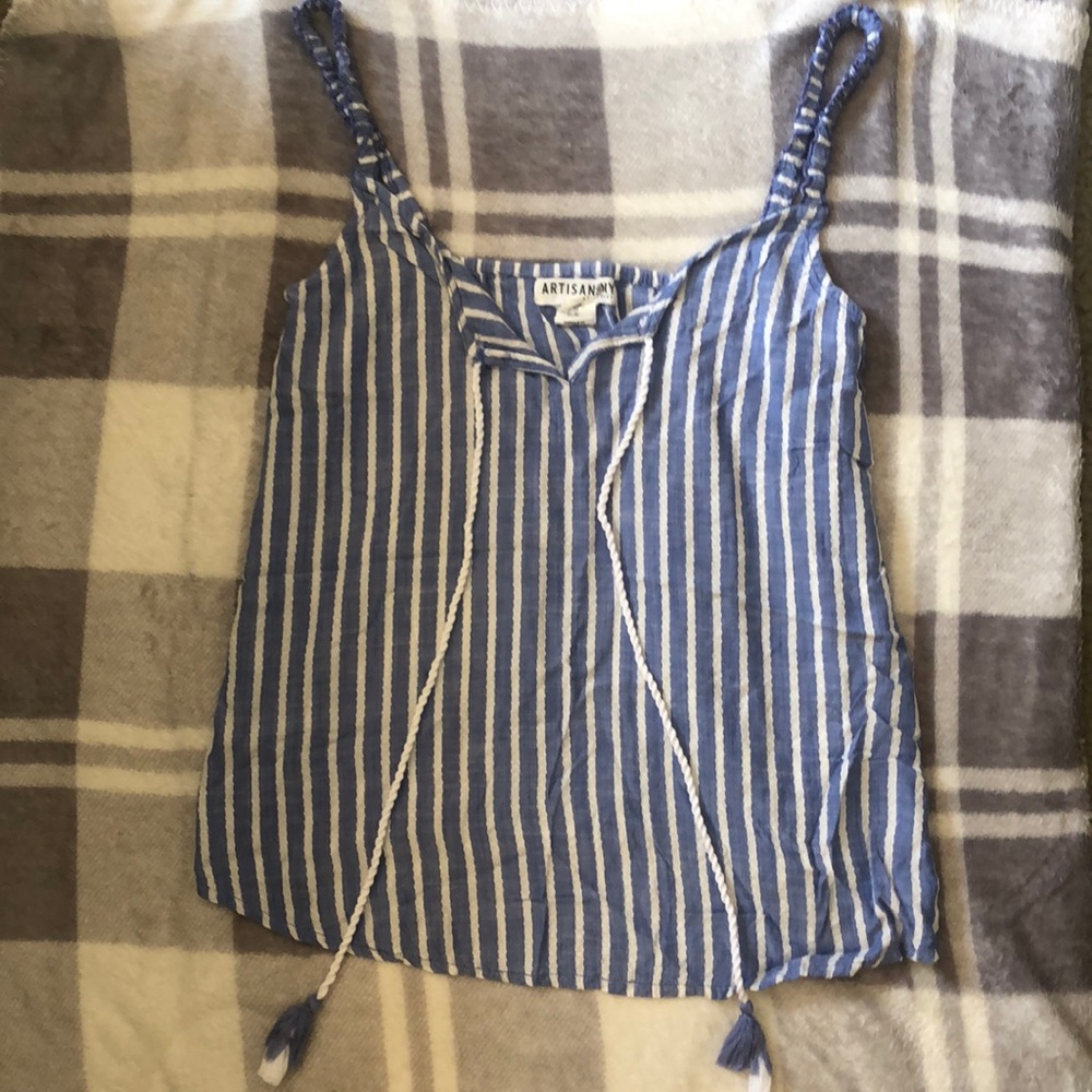 Juniors striped sleep top